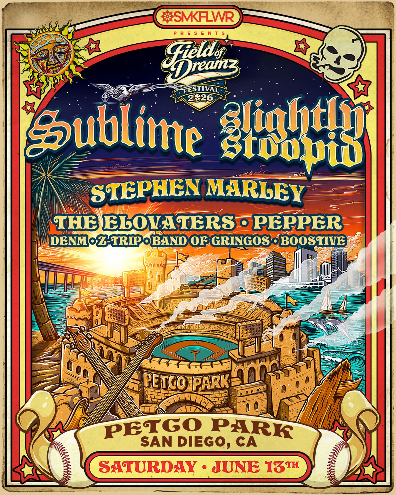 Stephen Marley Roots and Rhymes Tour Poster 2026
